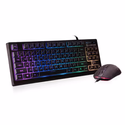 iogear Korona Kore keyboard Mouse included Gaming USB Black