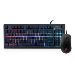 iogear GKM601 keyboard Mouse included Gaming USB QWERTY English Black