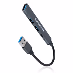 iogear GUH304C interface hub USB 3.2 Gen 1 (3.1 Gen 1) Type-A 5000 Mbit/s Grey - Additional view 2