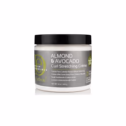 Design Essentials Natural Almond & Avocado Curl Stretching Cream For All Curl Types, Stretching CrÃ¨me, 16 Fl O