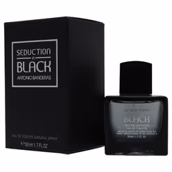 Antonio Banderas Seduction in Black Eau De Toilette Spray for Men  17 Ounce