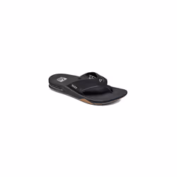 Reef Fanning Flip Flops - Black / Silver - UK 8