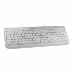 Microsoft Wired Keyboard 600, White, Wired, USB, White