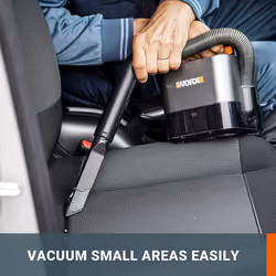 WORX 18V (20V Max) Cordless Handheld Vacuum Cleaner, Cube Vac, PowerShare, Strong suction, Compact and Portable, Battery & Charger included, WX030