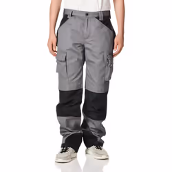 CAT Men's Trademark Work Pants Built from Tough Canvas Fabric with Cargo Space and Ease of Movement  Classic Fit  Grey/Black  ...