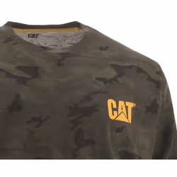 Caterpillar Trademark Banner Long Sleeve Tee Night Camo