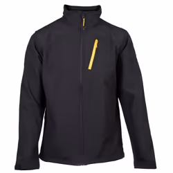 Caterpillar Essentials Shell Men's Black Softshell Jacket - Black, XXL