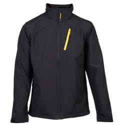 Caterpillar Essentials Shell Men's Black Softshell Jacket - Black, XXL
