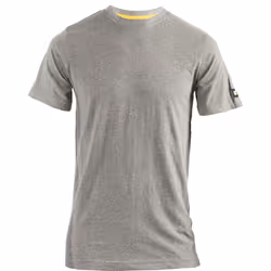 Caterpillar Essentials Short-sleeve Cotton Men's Grey T-Shirt - Grey, XXXL