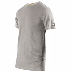 Caterpillar Essentials Short-sleeve Cotton Men's Grey T-Shirt - Grey, S