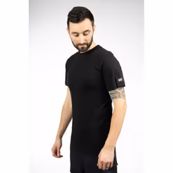 Caterpillar Essentials Short-sleeve Cotton Men's Black T-Shirt - Black, L