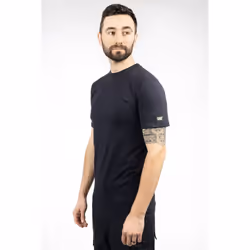 Caterpillar Essentials Short-sleeve Cotton Men's Blue T-Shirt - Blue, XXXL