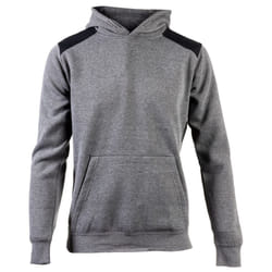 Caterpillar Essentials Polyester Men's Grey Hooded Sweatshirt - Grey, XXL