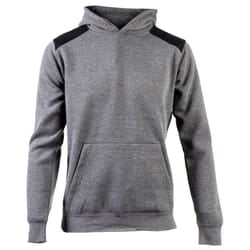 Caterpillar Essentials Polyester Men's Grey Hooded Sweatshirt - Grey, XL