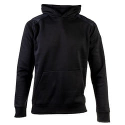 Caterpillar Essentials Polyester Men's Black Hooded Sweatshirt - Black, XL