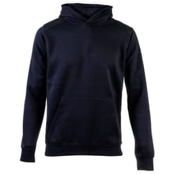 Caterpillar Essentials Polyester Men's Blue Hooded Sweatshirt - Blue, XL