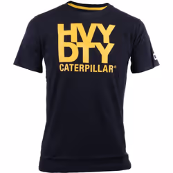 Caterpillar Heavy Duty Cotton Men's Black T-Shirt - Black, M