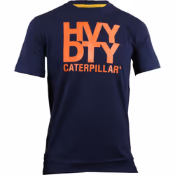 Caterpillar Heavy Duty Cotton Men's Black T-Shirt - Black, XL
