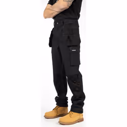 Caterpillar Nexus Holster Stretch Pocket Cotton Men's Black Outdoor Trousers - Black, 38"