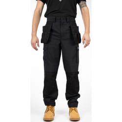 Caterpillar Nexus Holster Stretch Pocket Cotton Men's Black Outdoor Trousers - Black, 42"