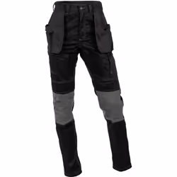 Caterpillar Essential Knee Pocket Stretch Holster Polyester Men's Black Outdoor Trousers - Black, 42"