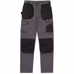 Caterpillar Essential Knee Pocket Stretch Holster Polyester Men's Grey Outdoor Trousers - Grey, 30