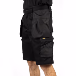 Caterpillar Essential Stretch Holster Polyester Men's Black Work Shorts - Black, 32