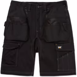 Caterpillar Essential Stretch Holster Polyester Men's Black Work Shorts - Black, 32
