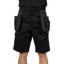 Caterpillar Essential Stretch Holster Polyester Men's Black Work Shorts - Black, 40"
