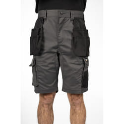 Caterpillar Essential Stretch Holster Polyester Men's Grey Work Shorts - Grey, 30