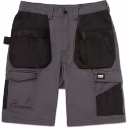 Caterpillar Essential Stretch Holster Polyester Men's Grey Work Shorts - Grey, 30