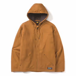 Caterpillar Hooded Sherpa Lined Men's Bronze Fleece Jacket - Not Specified, L