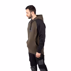 Caterpillar Raglan Cotton Men's Moss Hooded Sweatshirt - Not Specified, L
