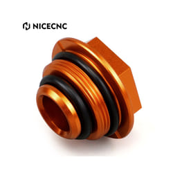 Rear Brake Reservoir Extender Brake Fluid Oil fuel Cap For KTM EXC 300 - Orange Cap