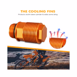 Rear Brake Reservoir Extender Brake Fluid Oil fuel Cap For KTM EXC 300 - Orange Extender