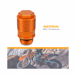 Rear Brake Reservoir Extender Brake Fluid Oil fuel Cap For KTM EXC 300 - Orange Extender