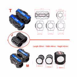 Engine Guard Bumper Crash Bar Protector For BMW R1250GS R1200GS Adventure - T Black