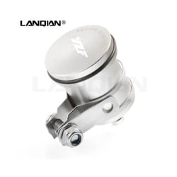 For Yamaha YZF R1 R3 YZF R6 Motorcycle CNC Rear Brake Fluid Tank Reservoir - Sliver