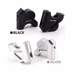 Handlebar Mount Risers Clamp for BMW R1200GS R1250GS LC Adventure Riser - R1250GS-black