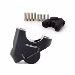 Handlebar Mount Risers Clamp for BMW R1200GS R1250GS LC Adventure Riser - R1200GS-black
