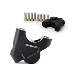 Handlebar Mount Risers Clamp for BMW R1200GS R1250GS LC Adventure Riser - R1200GS-black