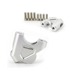 Handlebar Mount Risers Clamp for BMW R1200GS R1250GS LC Adventure Riser - R1250GS-Silver