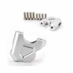 Handlebar Mount Risers Clamp for BMW R1200GS R1250GS LC Adventure Riser - R1200GS-Silver