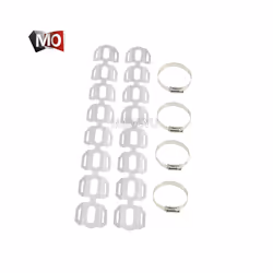 Motorcycle Exhaust Pipe Header Wrap Water Cooled Heat Shield Guard Cover - Silver