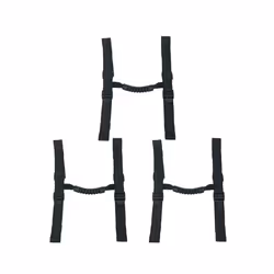 Universal Side Box Handle Strap Strip For BMW R1250GS Adventure R1200GS - 3 PCS Black