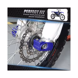 Motorcycle Front Pair Fork Shoe Protector Cover Guard Kit For Yamaha YZ - blue