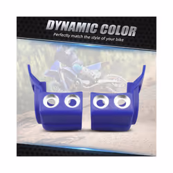 Motorcycle Front Pair Fork Shoe Protector Cover Guard Kit For Yamaha YZ - blue