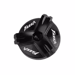 With logo FAZER Auminum Oil Filler Cap Engine Plug Cover For Yamaha FZ1 - Black-Fazer