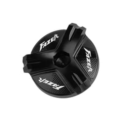 With logo FAZER Auminum Oil Filler Cap Engine Plug Cover For Yamaha FZ1 - Black-Fazer