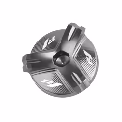With LOGO R1 Motorcycle Aluminum Engine Plug Cap Oil Filter Cover For - Titanium